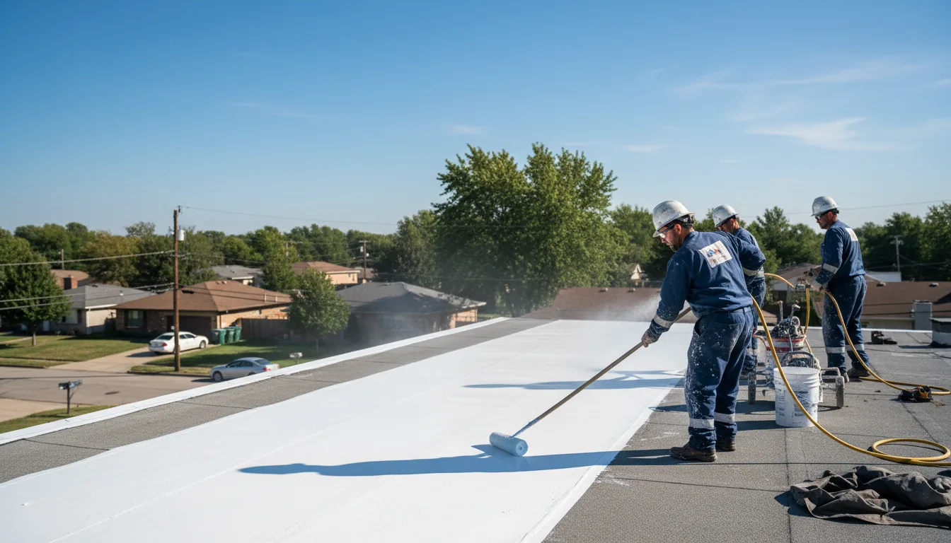 Commercial roof coating in Derby, CT near me